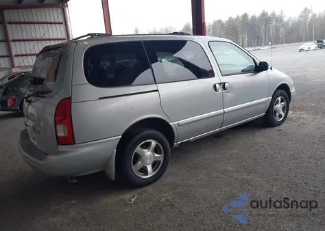 2001 Nissan Quest Gxe z USA, uszkodzony, nr VIN 4N2ZN15T21D828348